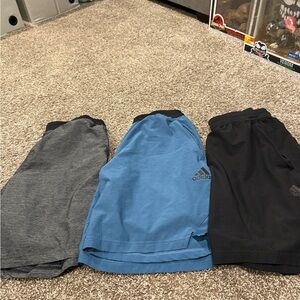 🍕Adidas Men's Shorts Set - Charcoal, Sky Blue, Jet Black